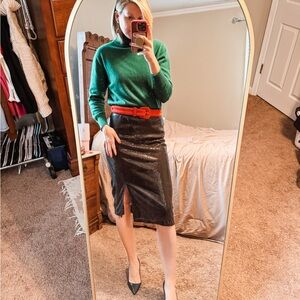 Elegant Black Sequin Skirt